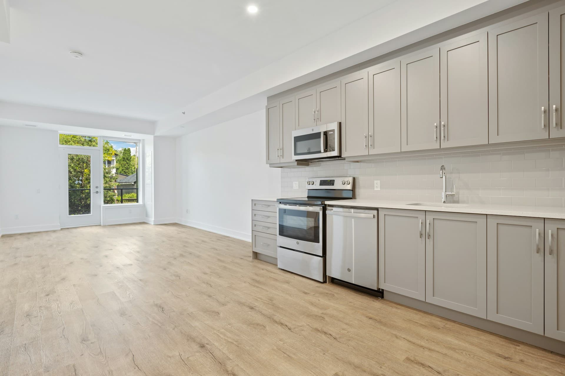 Cocina open concept clara